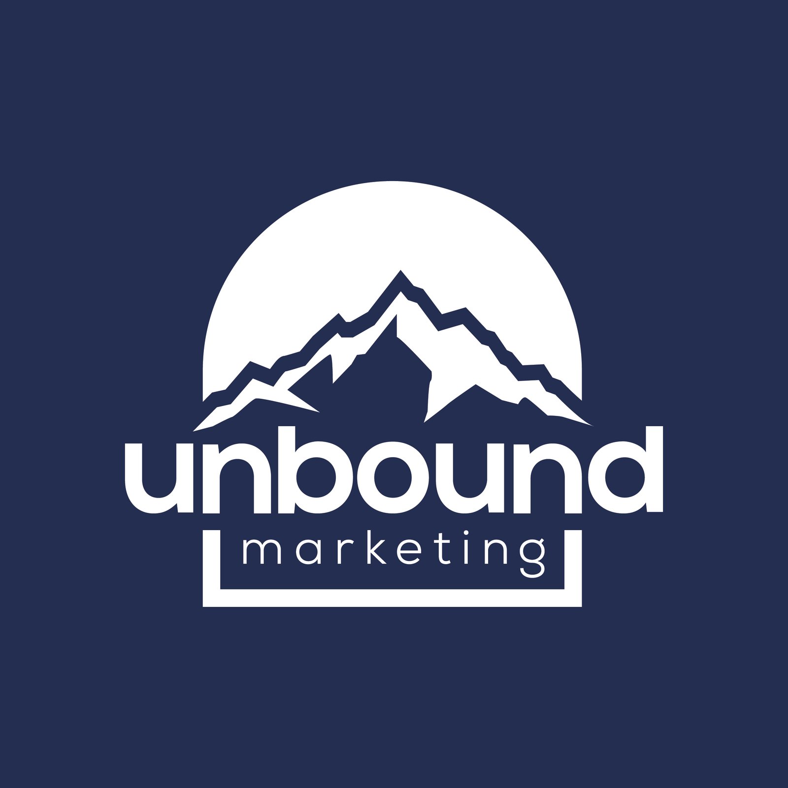 Unbound Marketing mountain logo